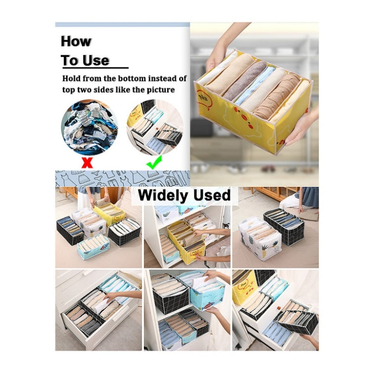 Non-woven Clothing Sorting Storage Box White Portable 12 Grids
