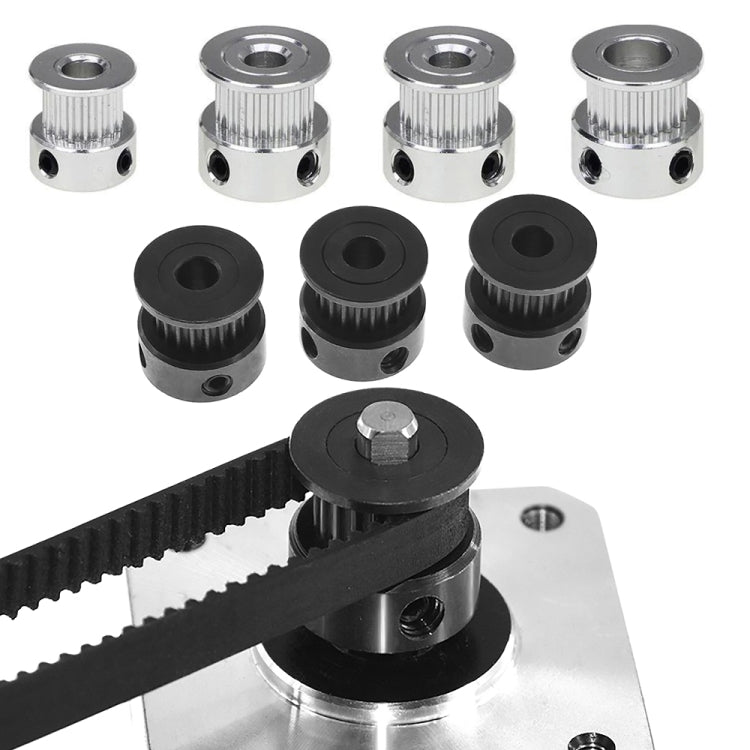 10 PCS GT2 3D Printer Synchronous Wheel Transmission Leather Pulley, Specification: 20 Tooth 6.35mm