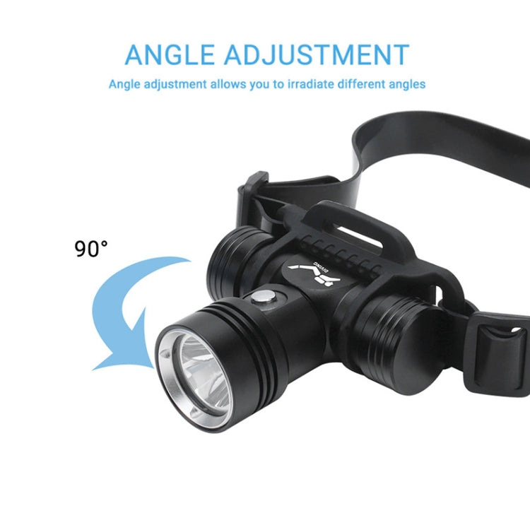 Diving Headlamp 60m Underwater Headlight XM-L2 Led Scuba head Flashlight(Without Battery&Charger)