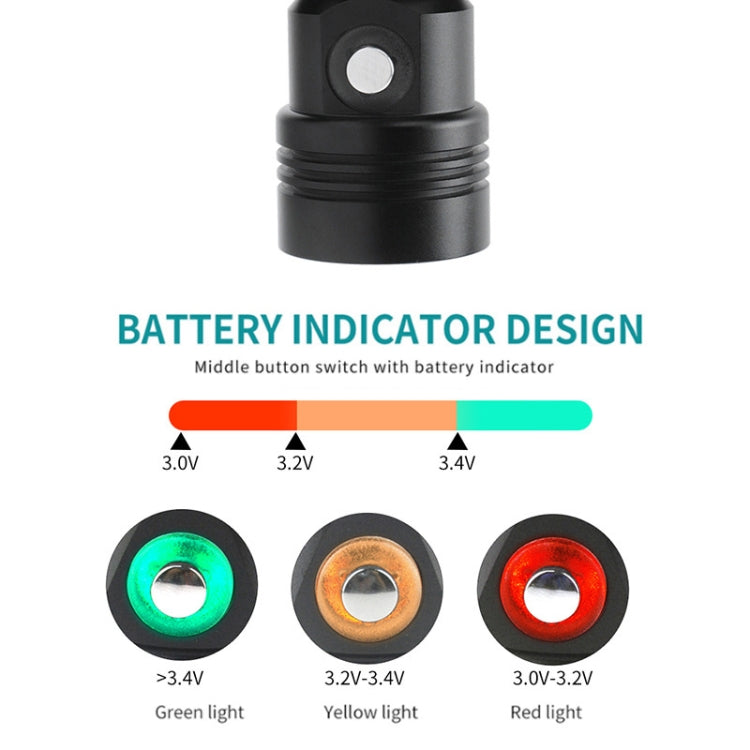 Diving Headlamp 60m Underwater Headlight XM-L2 Led Scuba head Flashlight(Without Battery&Charger)