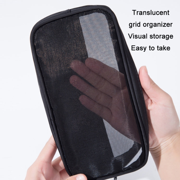 Multifunctional Portable Large Capacity Toiletry Cosmetic Bag, Color: Black Single Layer
