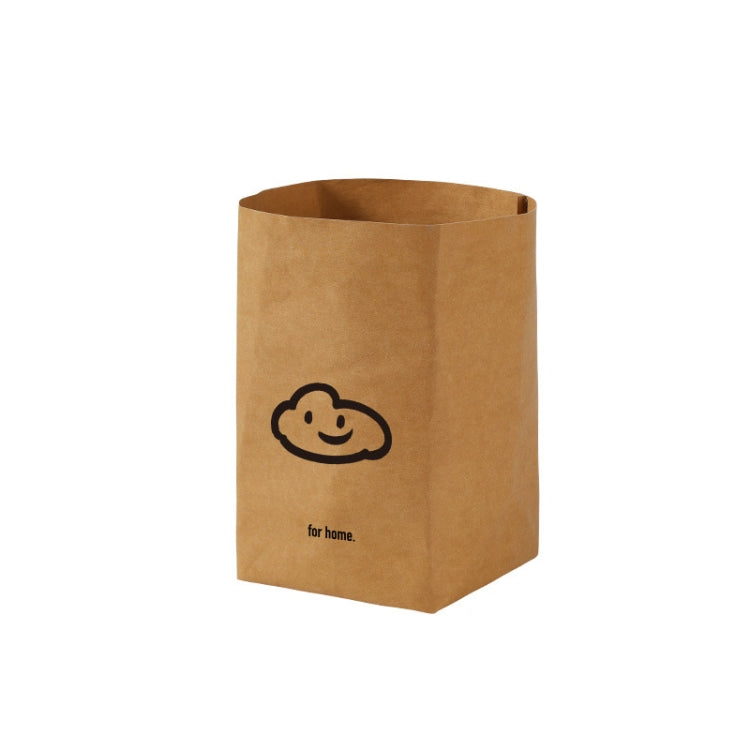 Desktop Separate Storage Washable Kraft Paper Bag, Size: Clouds 15x15x28cm