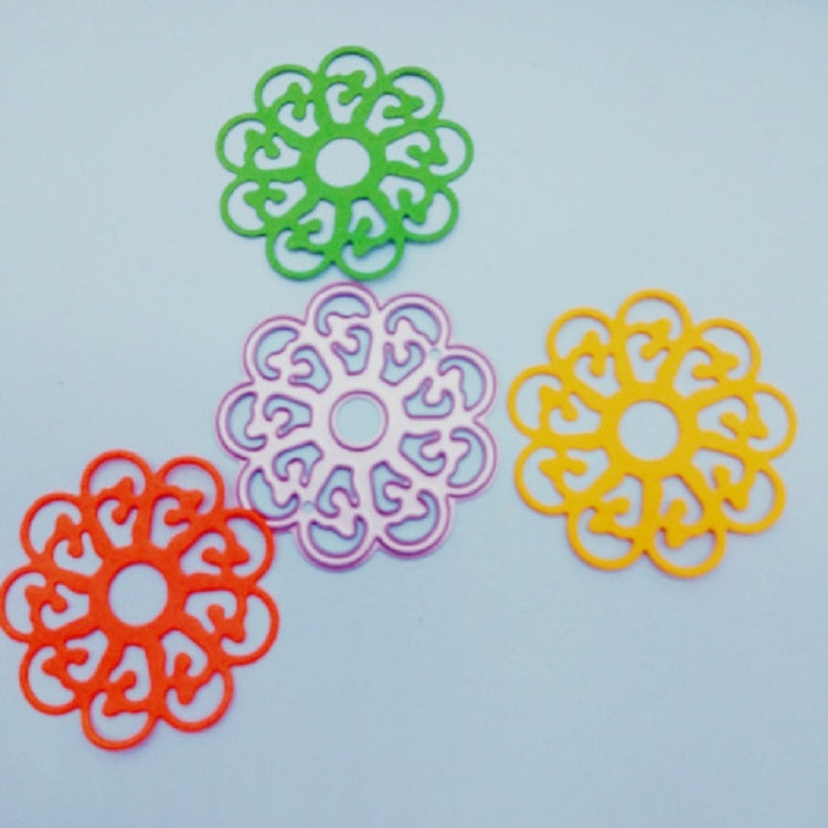 2 PCS DIY Ring Flower Carbon Steel Embossed Etching Knife Mold