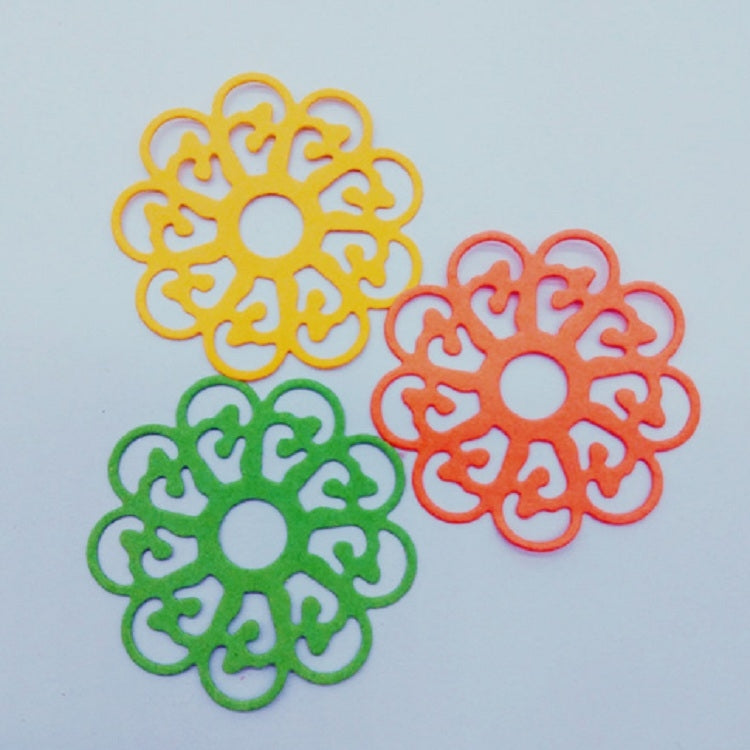 2 PCS DIY Ring Flower Carbon Steel Embossed Etching Knife Mold