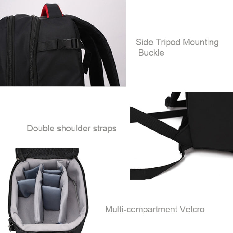 Drone Storage Bag Backpack SLR Camera Bag for DJI Mavic Air 2/Air 2S(Black)