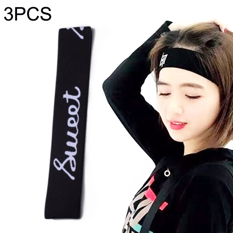 3PCS Running Fitness Sports Sweat Absorbing Headband