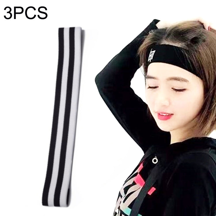 3PCS Running Fitness Sports Sweat Absorbing Headband