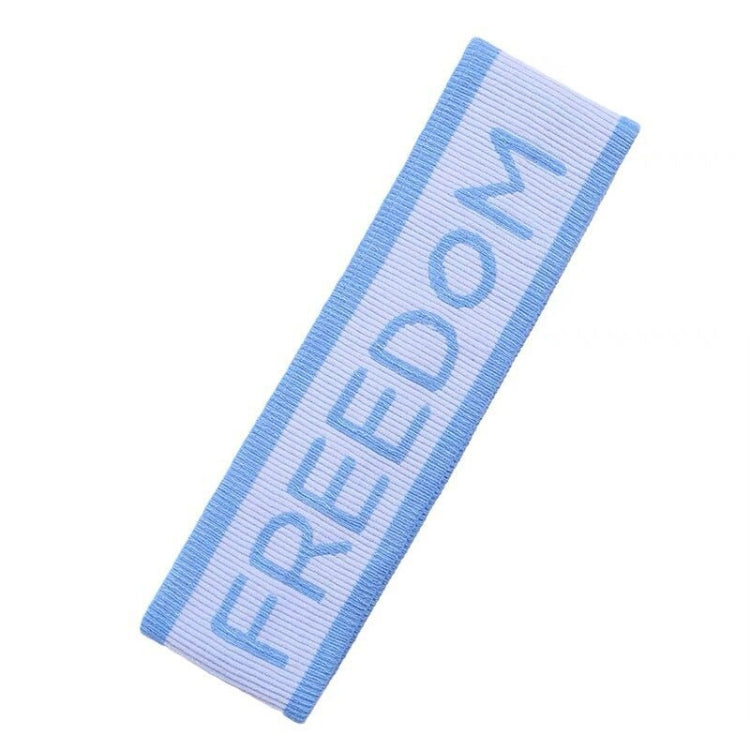 3PCS Alphabet Stretch Wool Tie Hair Band Sports Yoga Knitted Sweat Absorbing Hair Band