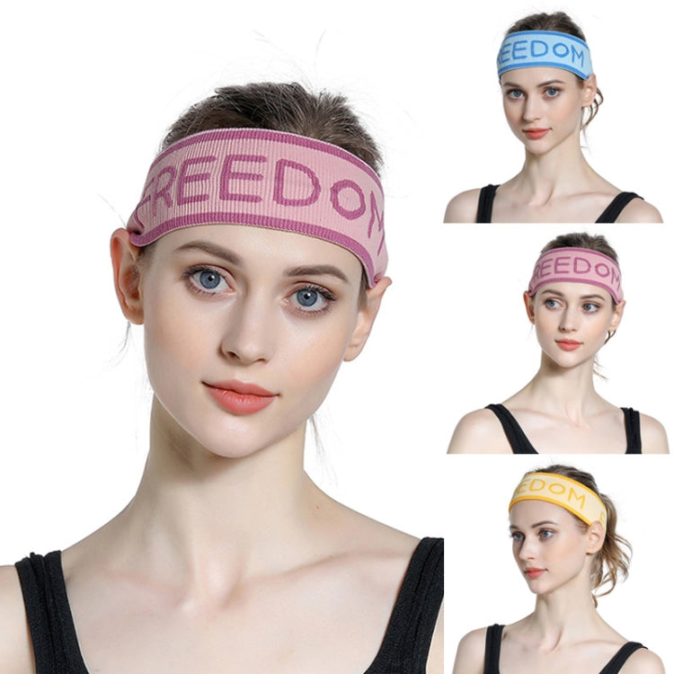 3PCS Alphabet Stretch Wool Tie Hair Band Sports Yoga Knitted Sweat Absorbing Hair Band