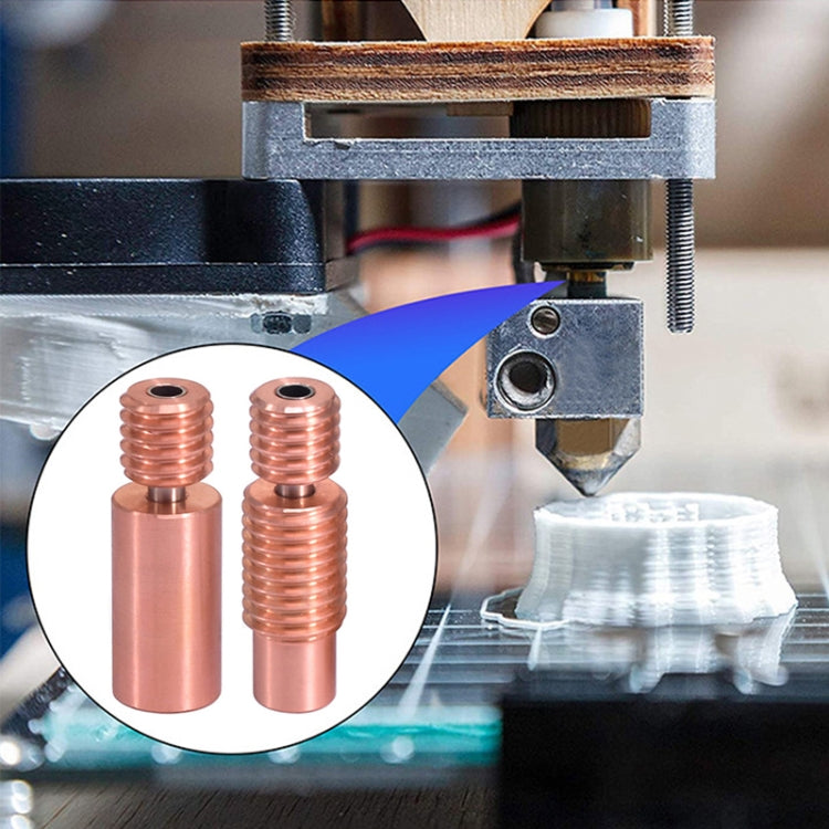 3D Printer Parts Metal Copper Alloy High Temperature Resistance E3D V6 Laryngeal Tube