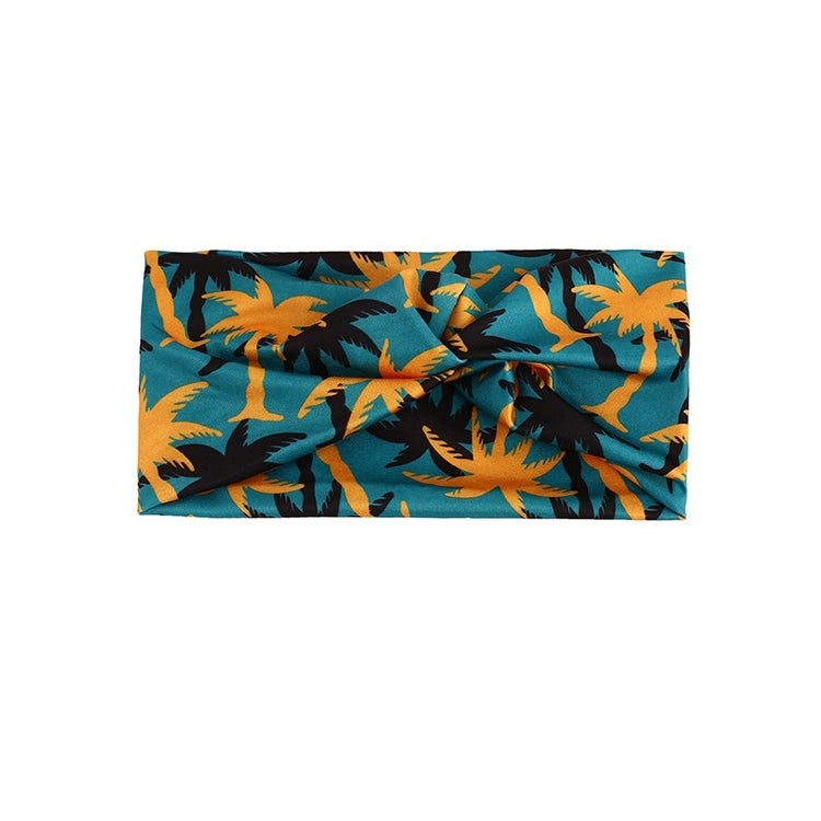 3PCS Colorful Printed Stretch Sports Headband Tie Dye Cross Mid End Headband