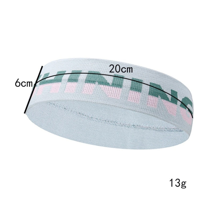 3PCS Stretch Knitted Headband Outdoor Sports Yoga Sweat-absorbing Wool Headband
