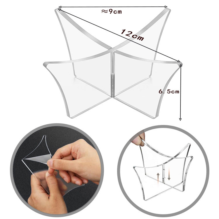 2 PCS Acrylic Ball Display Stand Transparent Display Base(Transparent)