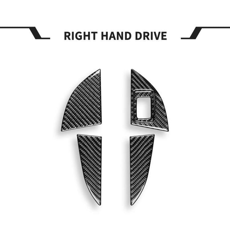 For BMW X1 F48/X2 F39 5pcs /Set Right-Hand Drive Front Rear Door Storage Box Panel Stickers - Black