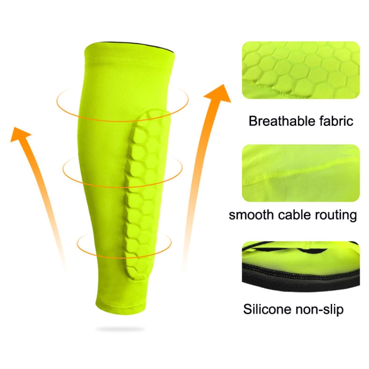 2PCS Sports Outdoor Basketball Ride Honeycomb Anti -Collision Leg Protection