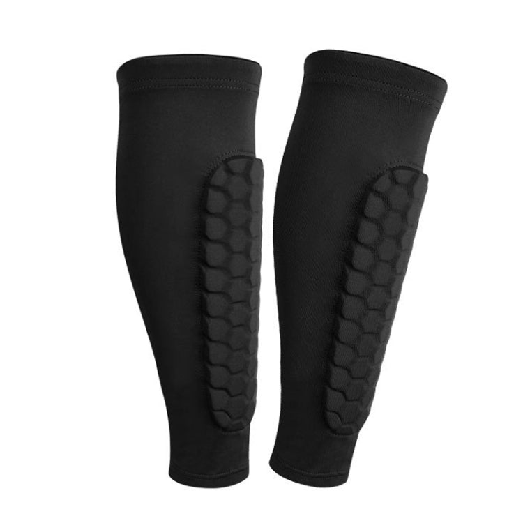 2PCS Sports Outdoor Basketball Ride Honeycomb Anti -Collision Leg Protection