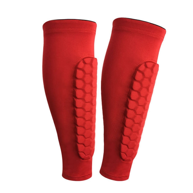2PCS Sports Outdoor Basketball Ride Honeycomb Anti -Collision Leg Protection