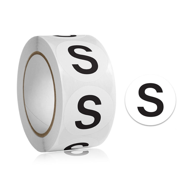 10 PCS Clothing Shoes & Hats Size Model Label Round Sticker