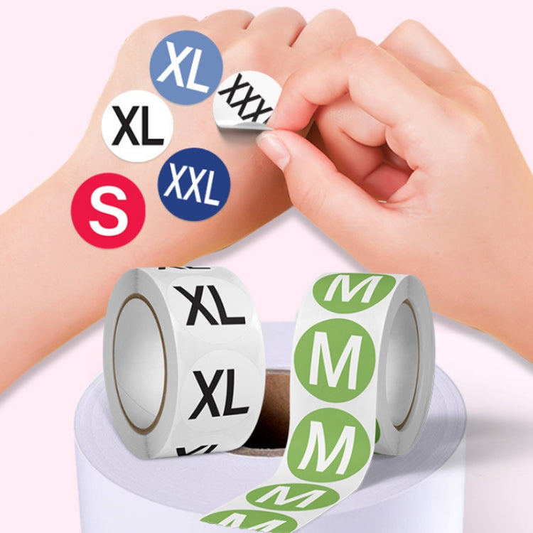 10 PCS Clothing Shoes & Hats Size Model Label Round Sticker