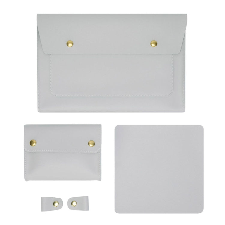 S178 3 In 1 Leather Waterproof Laptop Liner Bag, Size: 13 inches