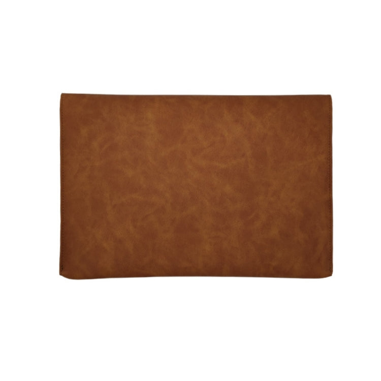 S121 Leather Wear-resistant Business Briefcase, Color: Brown