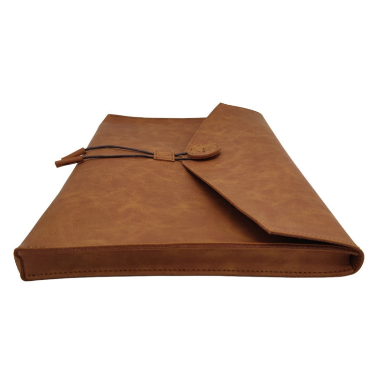 S121 Leather Wear-resistant Business Briefcase, Color: Double Coffee