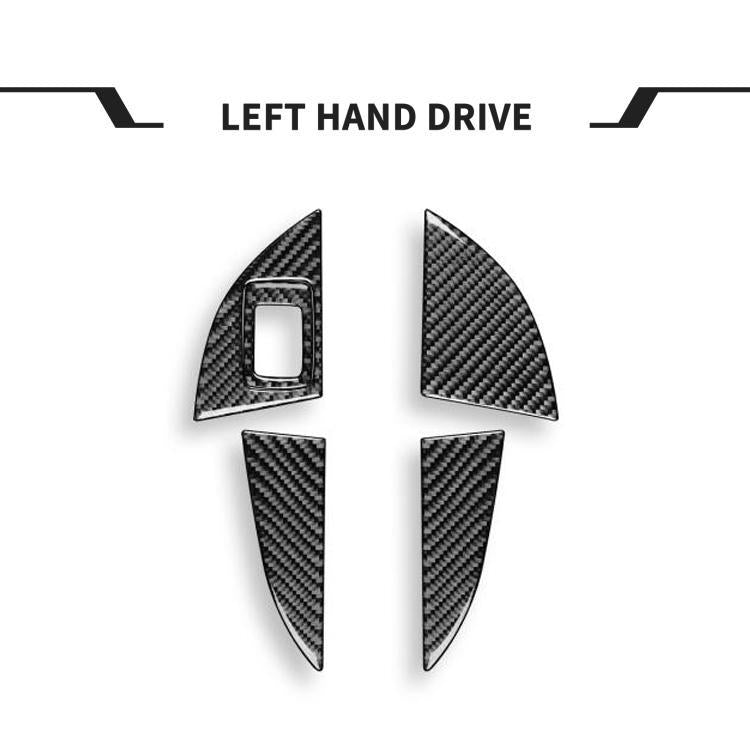 For BMW X1 F48/X2 F39 5pcs /Set Left-Hand Drive Front Rear Door Storage Box Panel Stickers - Black
