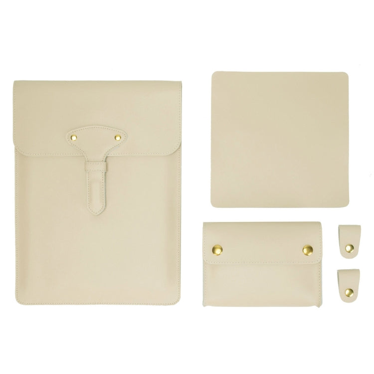 S177 3 In 1 Leather Waterproof Laptop Liner Bags, Size: 14 inches