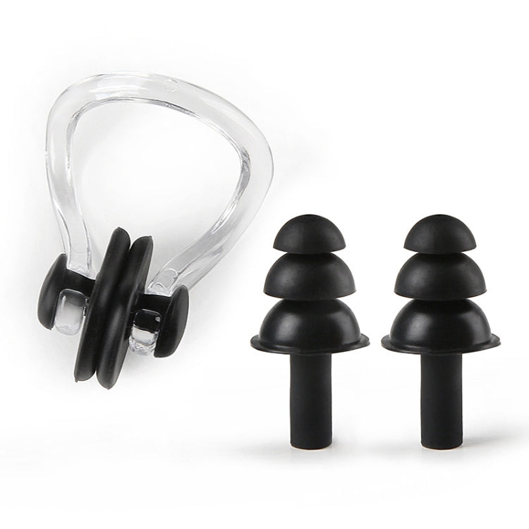 20 Sets Earplugs Nose Clip Silicone Set Swimming Waterproof Equipment