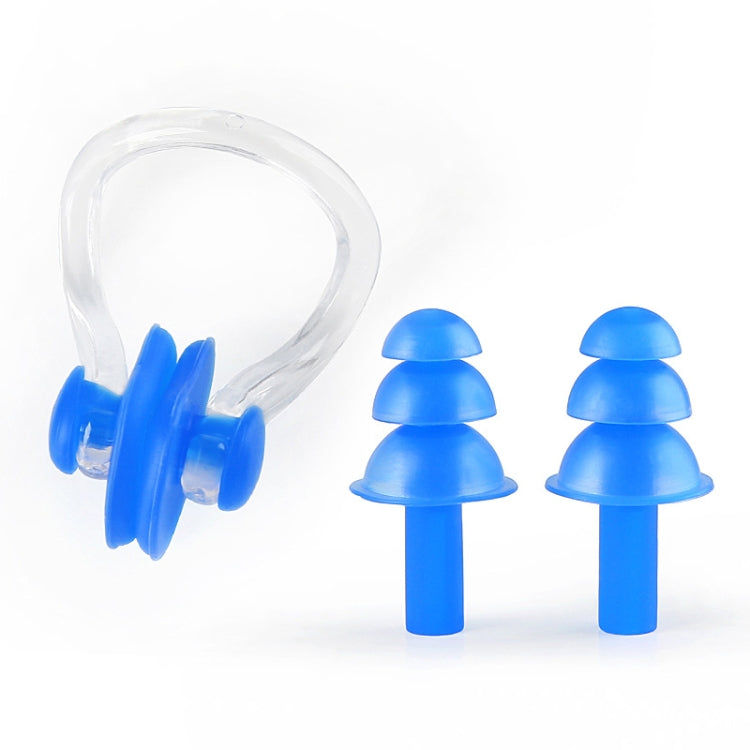 20 Sets Earplugs Nose Clip Silicone Set Swimming Waterproof Equipment