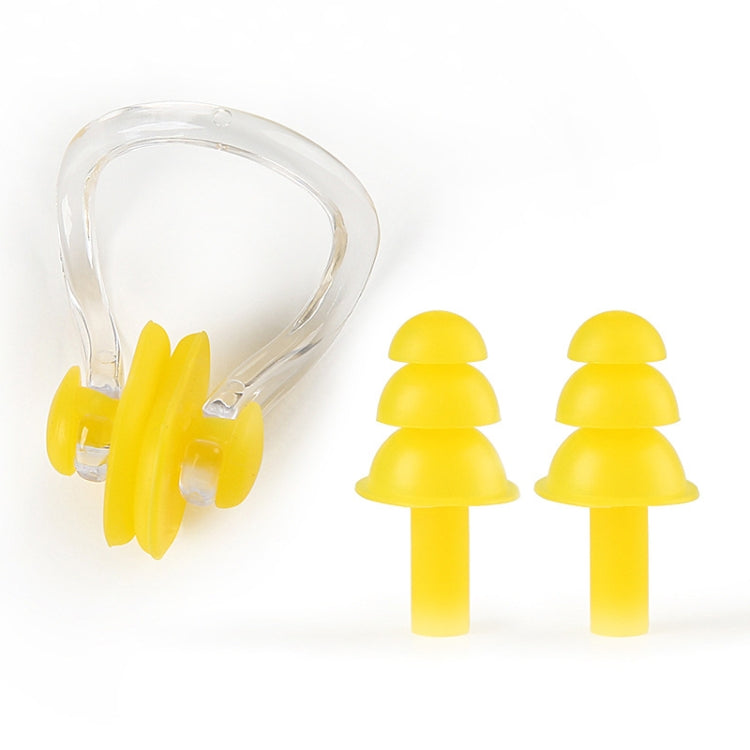 20 Sets Earplugs Nose Clip Silicone Set Swimming Waterproof Equipment