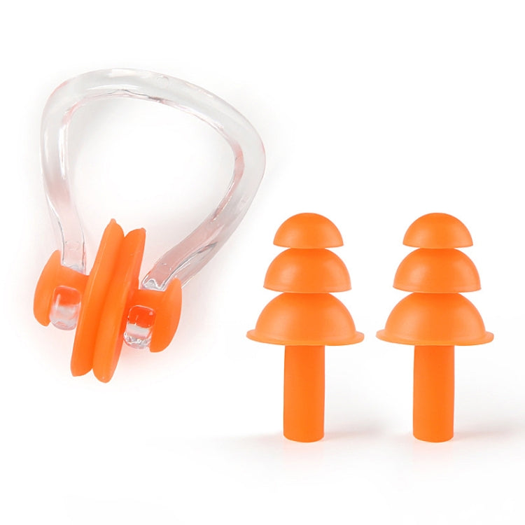 20 Sets Earplugs Nose Clip Silicone Set Swimming Waterproof Equipment