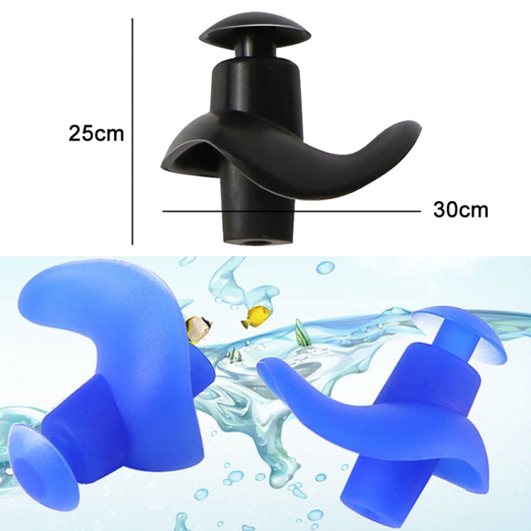 10 Sets Swimming Waterproof Spiral Silicone Earplugs