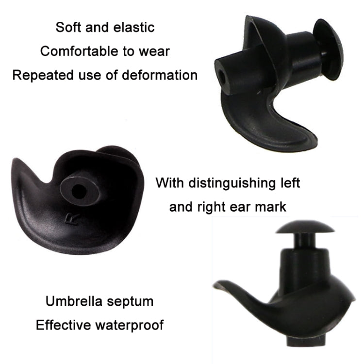 10 Sets Swimming Waterproof Spiral Silicone Earplugs
