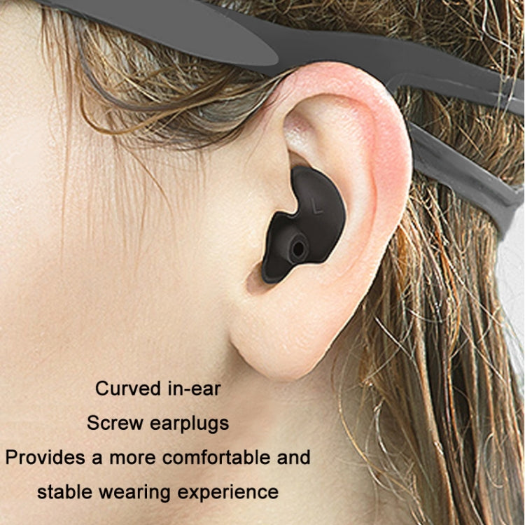 10 Sets Swimming Waterproof Spiral Silicone Earplugs