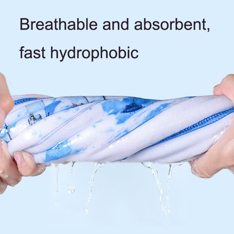 SY004 Resort Seaside Portable Diving Printed Microfiber Beach Towel