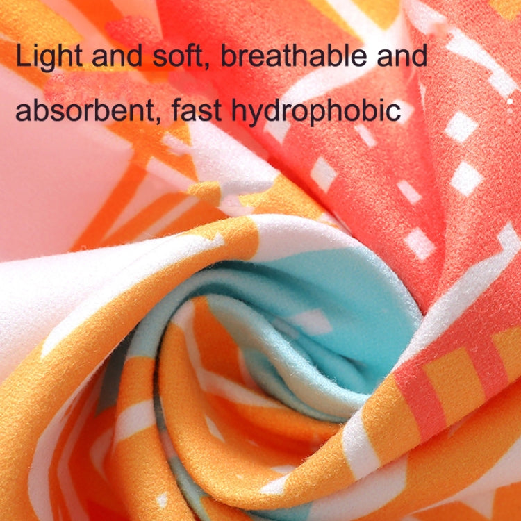 SY004 Resort Seaside Portable Diving Printed Microfiber Beach Towel