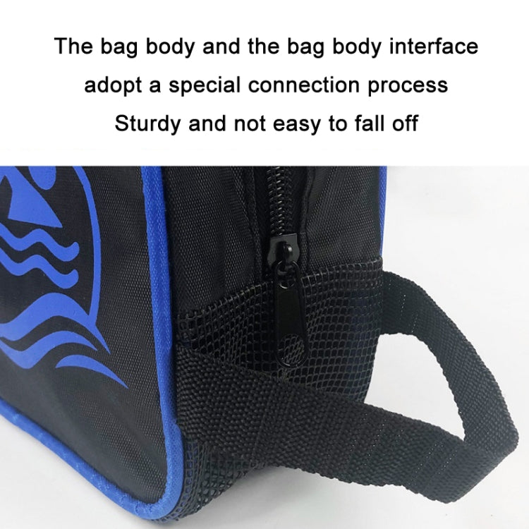 2 PCS Portable Storage Beach Swimming Zipper Tote Bag, Color: White