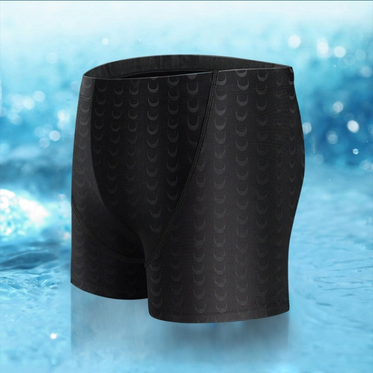 Men Boxer Slim Hot Spring Sharkskin Swimming Shorts, Size: