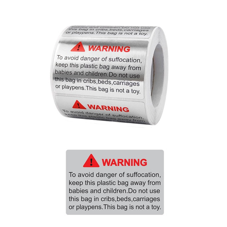 5 PCS Warning That Opening This Package Will Bring Great Happiness Sealing Sticker, Size: 40x60mm