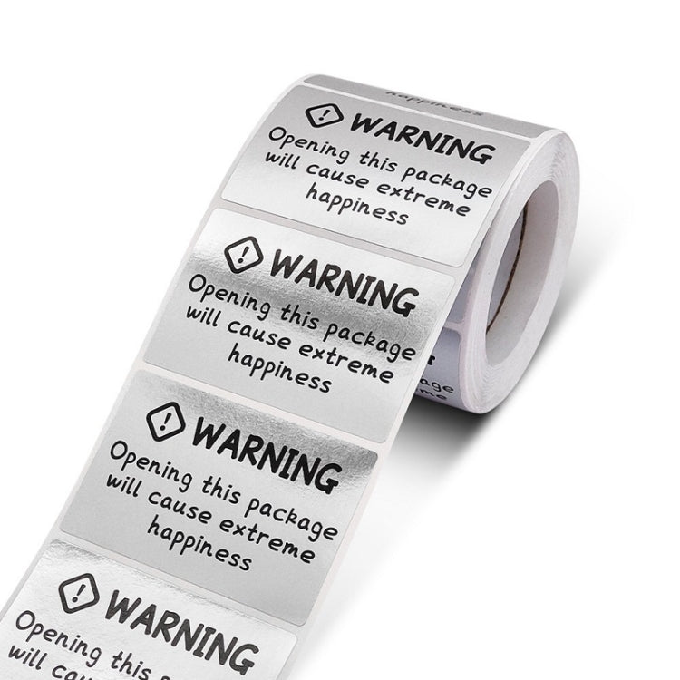 5 PCS Warning That Opening This Package Will Bring Great Happiness Sealing Sticker, Size: 40x60mm