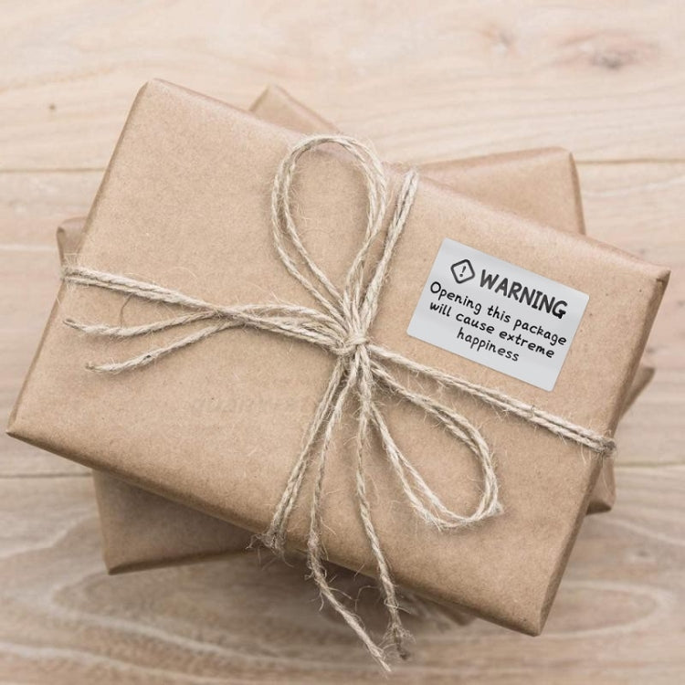 5 PCS Warning That Opening This Package Will Bring Great Happiness Sealing Sticker, Size: 40x60mm