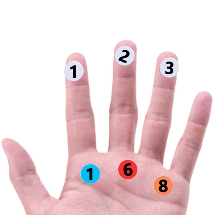 100 PCS Clothes Footwear Size Number Label Sticker, Random Color Delivery, Diameter: 10mm