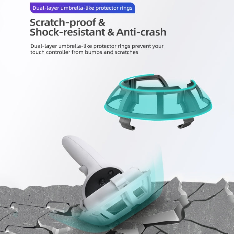 VR Handle Anti-collision Shock-absorbing Quick-release Protective Cover For Oculus Quest 2
