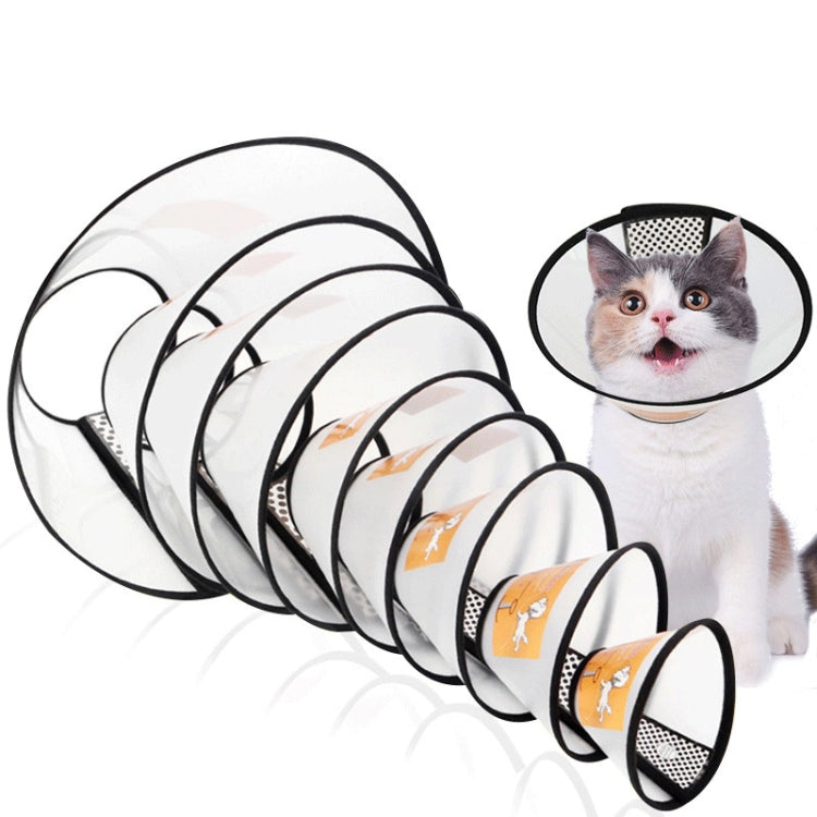 2 PCS Pet Protective Headgear Cat And Dog Anti-Bite Collar After Cosmetic And Operation, Size: 11cm
