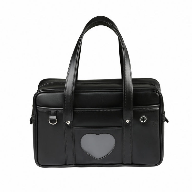 Handbag PU Uniform Bag Men and Women Wear-resistant Waterproof Commuter Backpack, Size: 19 Inch