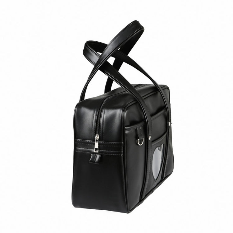 Handbag PU Uniform Bag Men and Women Wear-resistant Waterproof Commuter Backpack, Size: 19 Inch