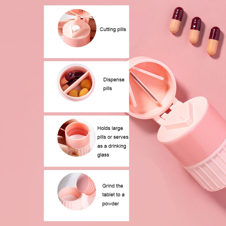HH654 4 in 1 Multifunctional Portable Pill Box