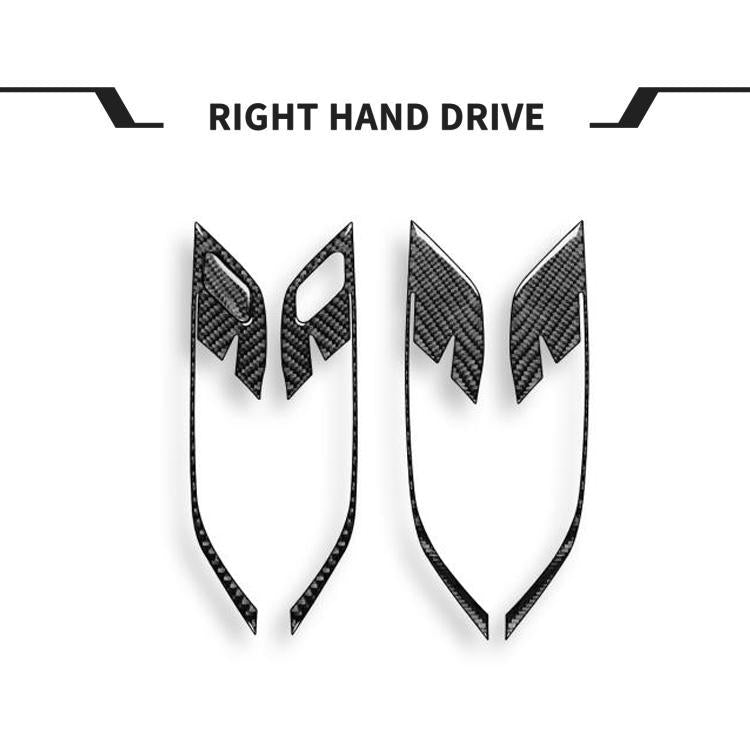 For BMW X1 F48/X2 F39 5pcs /Set Right-Hand Drive Door Handle Frame Sticker - Black