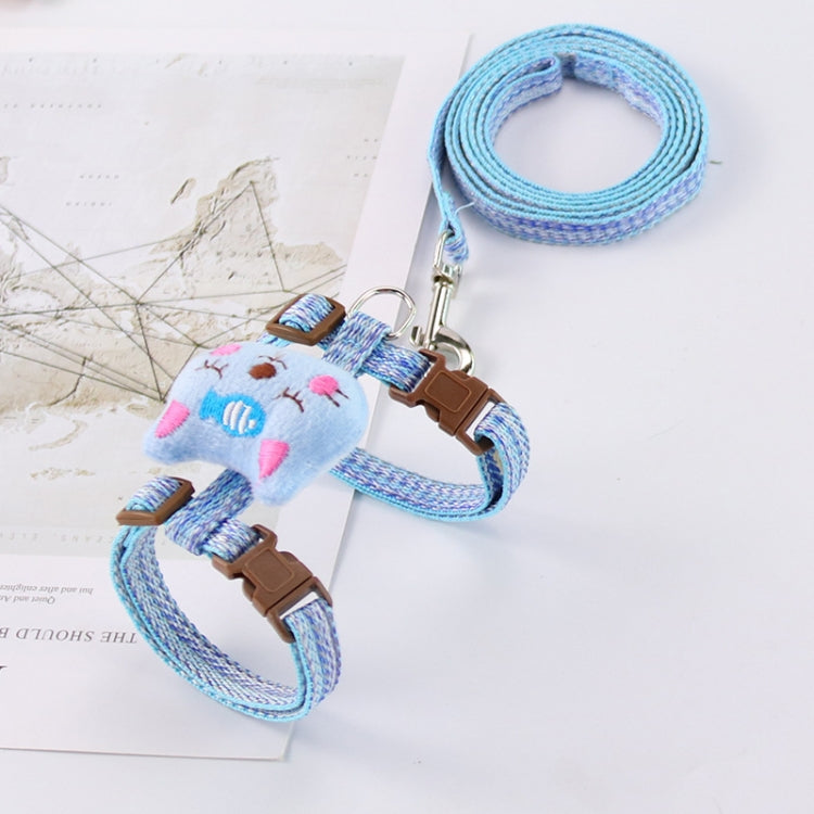 2 PCS Comfortable Adjustable Anti-Escape Cat Leash, Size: